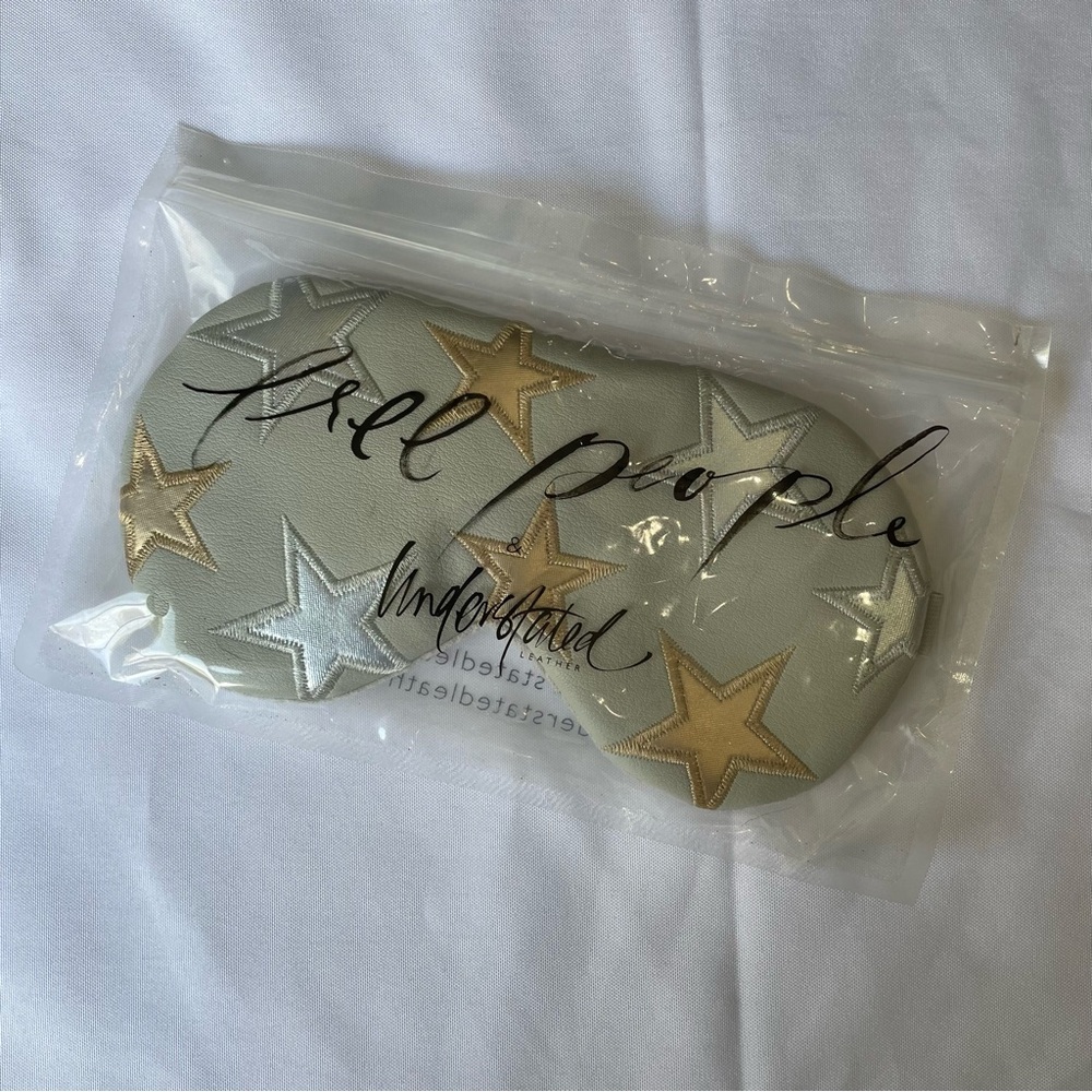 Free People  x Understated Eye Mask New in plastic zip, never used.
